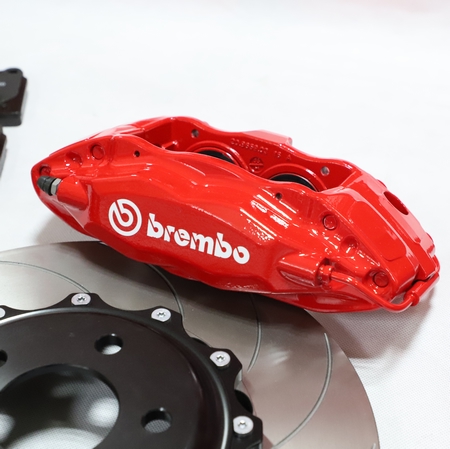 特斯拉原配款Brembo F50大四活塞355分體碟套裝
